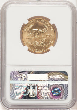 2006-W Burnished Gold Eagle 1/2 oz Brown Label NGC MS70