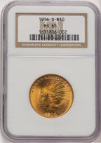 1916-S $10 Indian Eagle NGC MS65 (778254001)