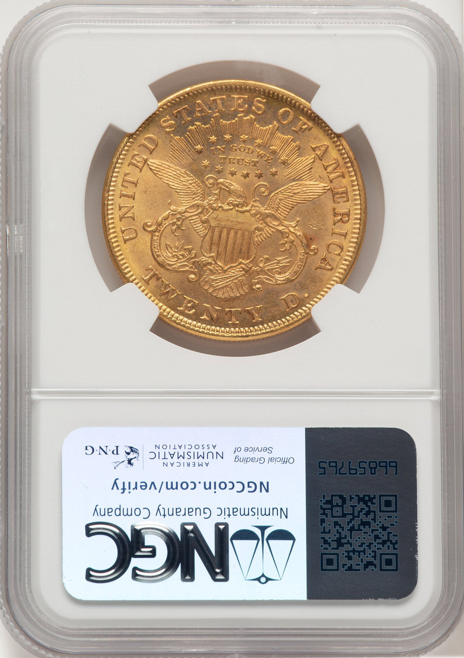 1871 $20 Liberty Double Eagle NGC MS62 (778254002)