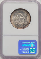 1864 50C Seated Half Dollar NGC MS67