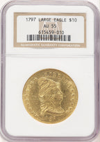 1797 $10 LG EAGLE Early Eagle NGC AU55 (778256012)