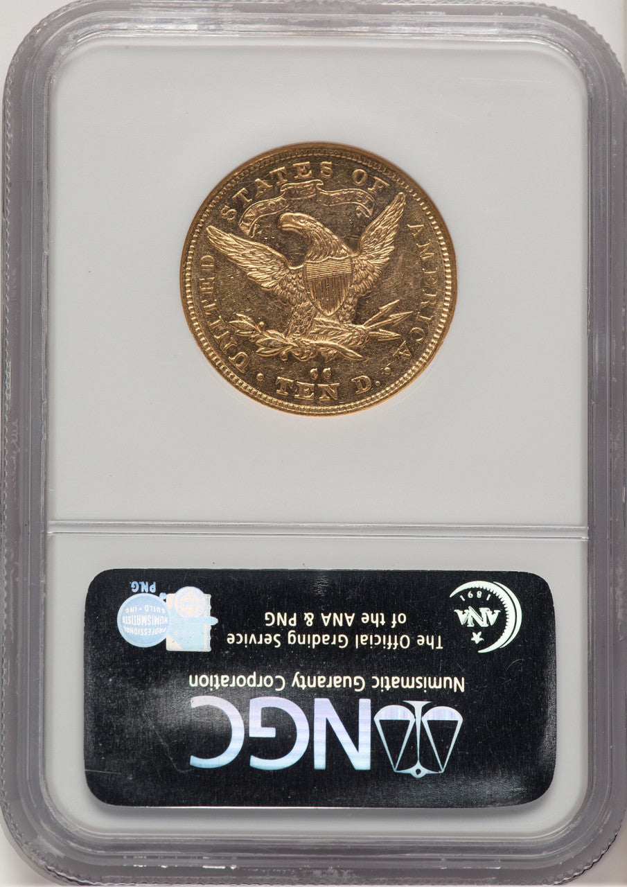 1880-CC $10 CAC Liberty Eagle NGC AU58