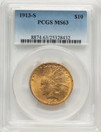 1913-S $10 Indian Eagle PCGS MS63