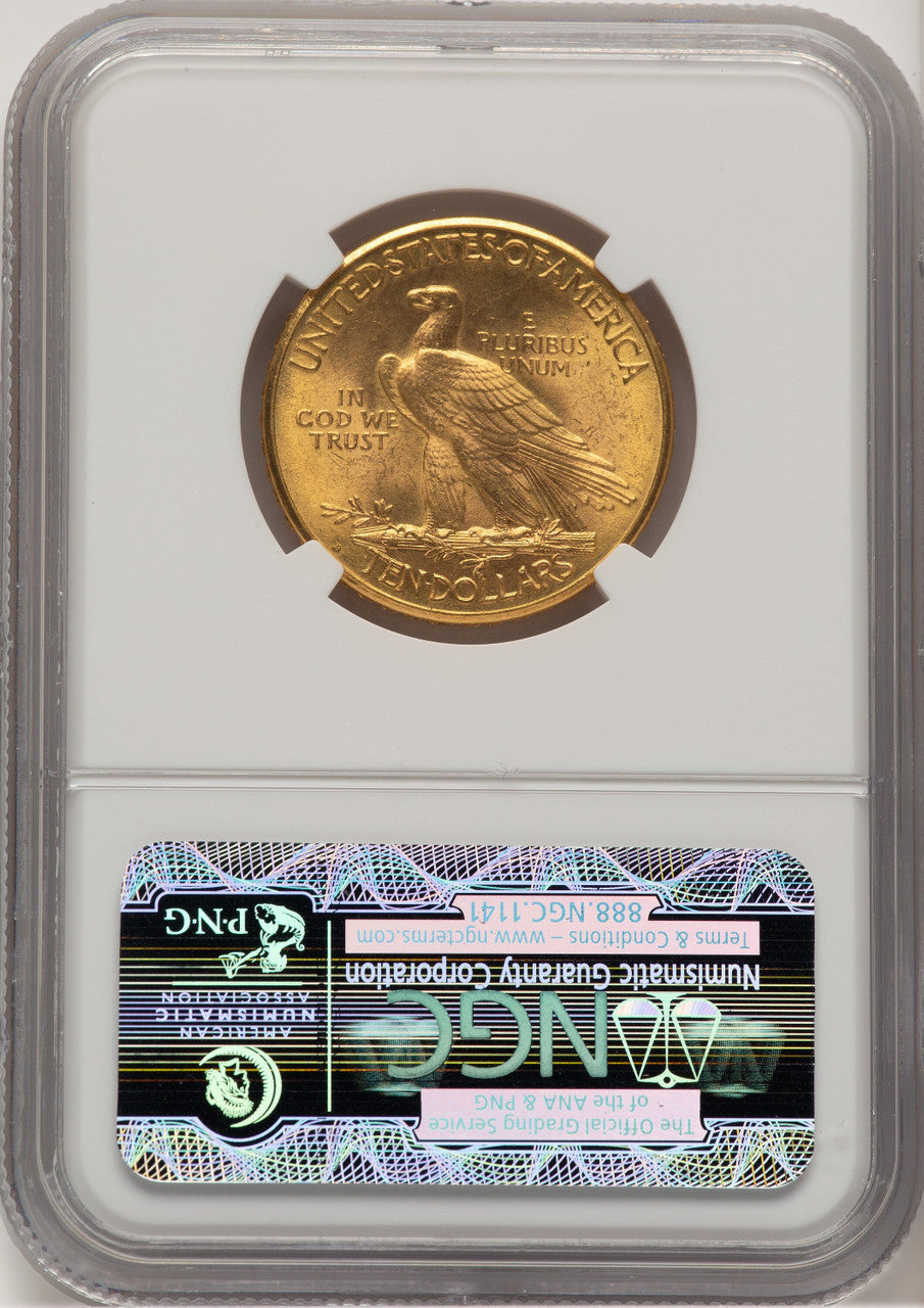 1914-D $10 Indian Eagle NGC MS66 (778256017)