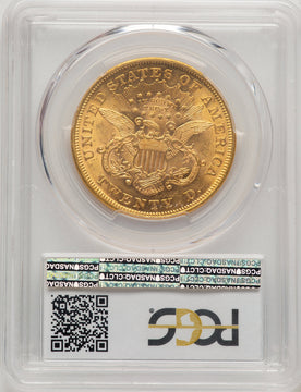 1868 $20 Liberty Double Eagle PCGS MS61