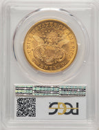 1868 $20 Liberty Double Eagle PCGS MS61