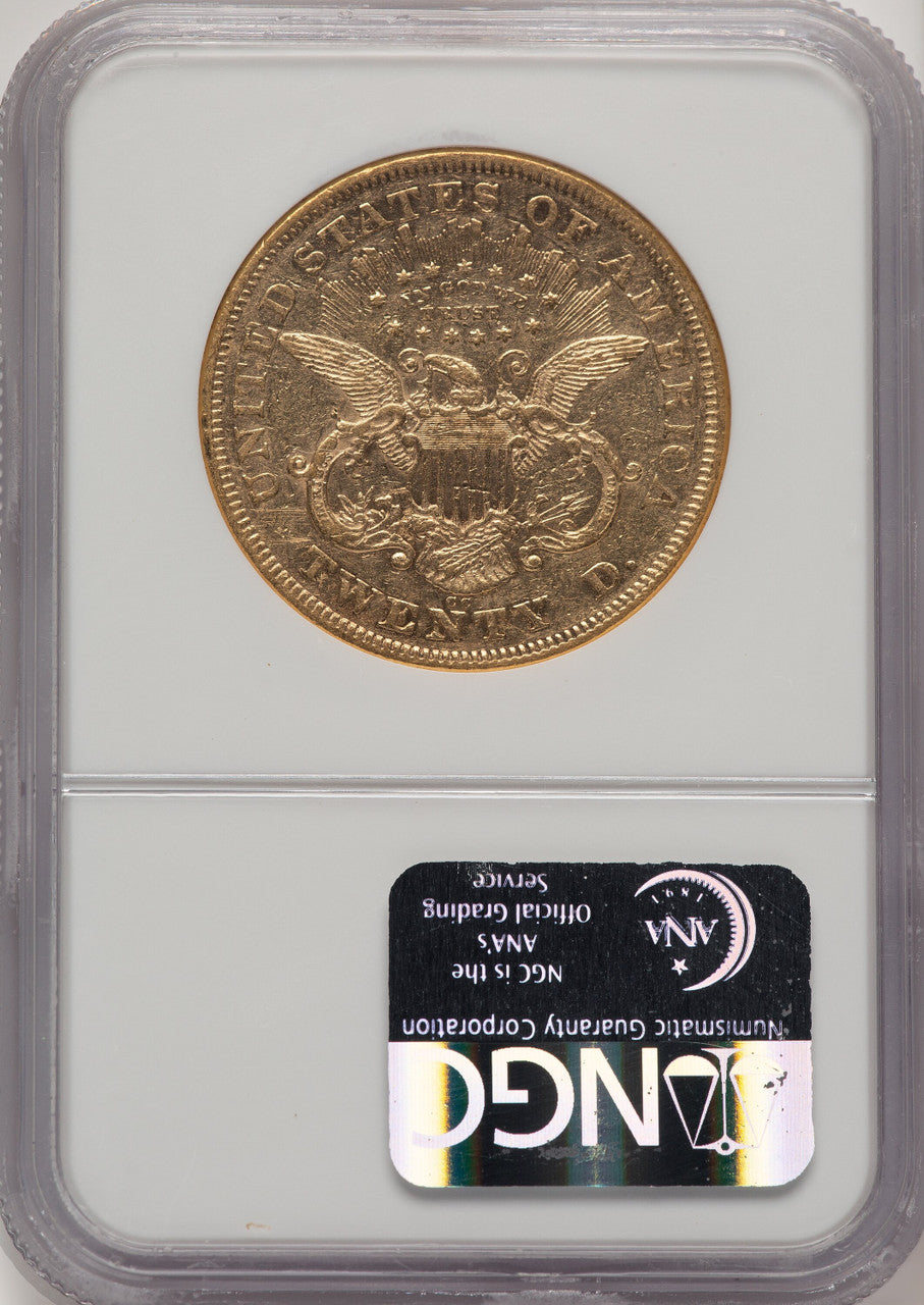 1871-CC $20 Liberty Double Eagle NGC XF45
