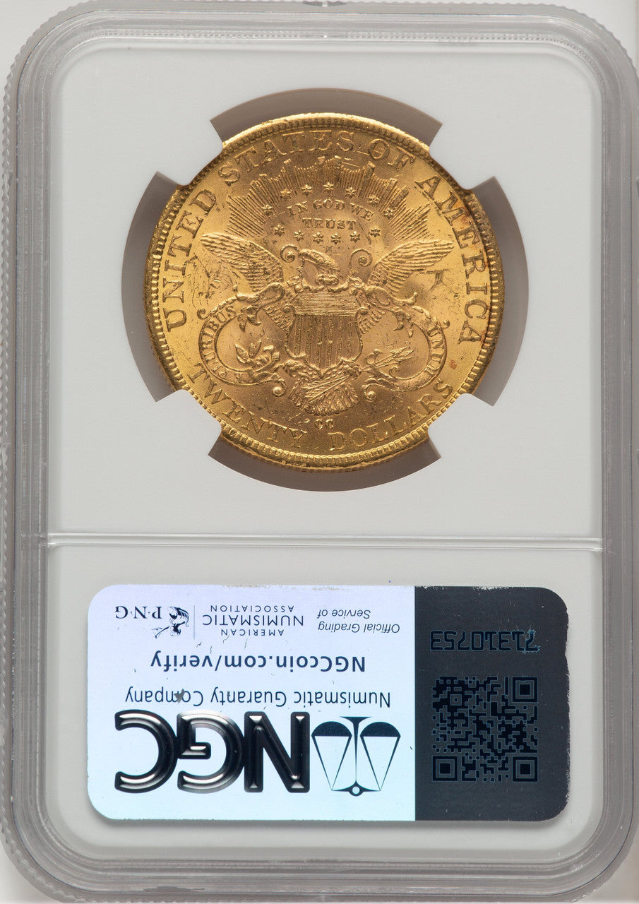 1884-CC $20 Liberty Double Eagle NGC MS62 (778256021)
