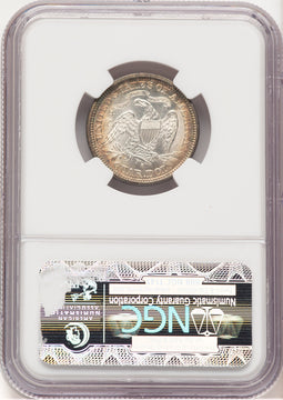 1874-S 25C ARROWS Seated Quarter NGC MS67