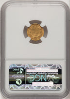 1856-S G$1 Type 2 Gold Dollar NGC AU58 (778256033)