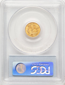 1857 G$1 Gold Dollar PCGS MS65