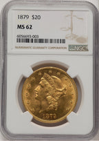 1879 $20 Liberty Double Eagle NGC MS62 (778256053)