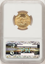 1989 Gold Eagle 1/4 oz Brown Label NGC MS69