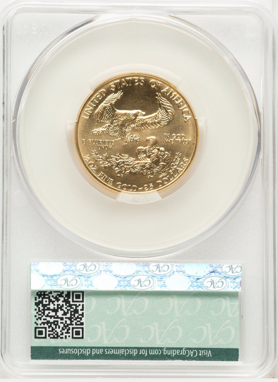 1991 Gold Eagle 1/2 oz Non Designation CACG MS69