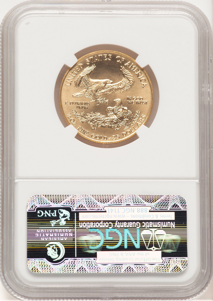 1996 Gold Eagle 1/2 oz Brown Label NGC MS69