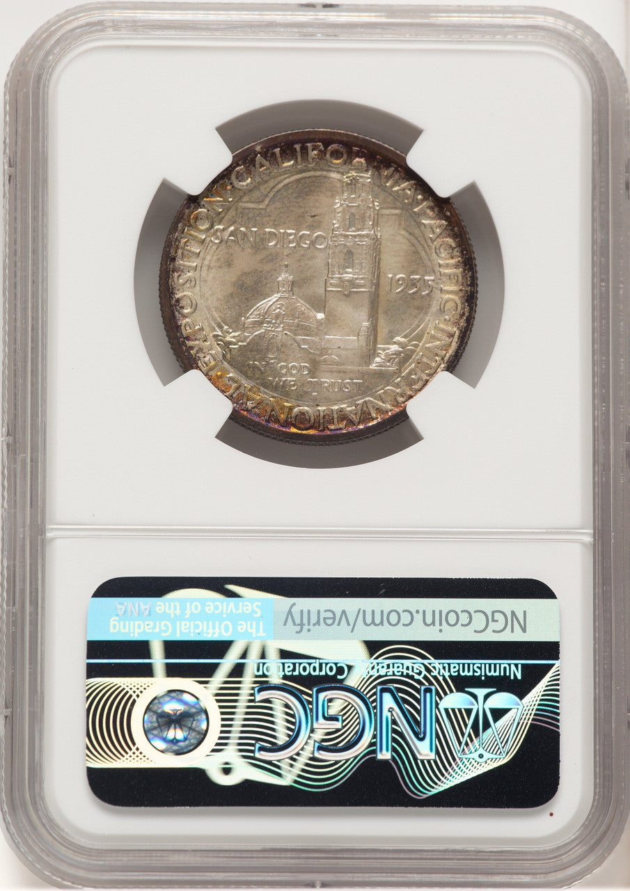1935-S 50C San Diego Commemorative Silver NGC MS67 (778276019)