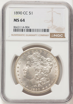 1890-CC Morgan Dollar NGC MS64 (778282007)