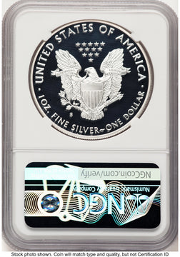 2018-S Proof Silver Eagle 1 oz FDI John NGC PF70 Mercanti