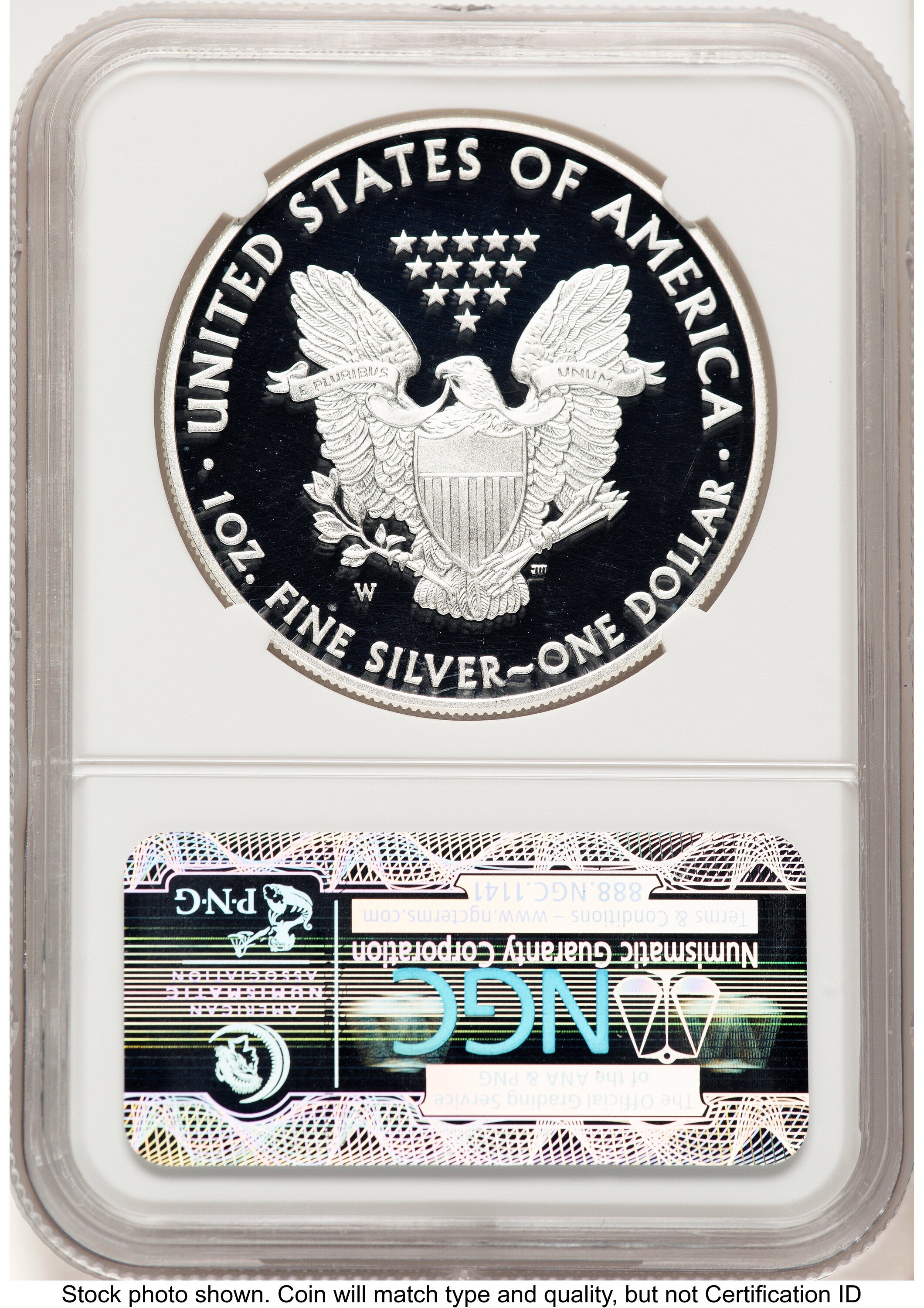 2014-W Proof Silver Eagle 1 oz FR Eagle Label NGC PF70