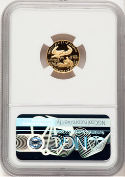 1989-P Proof Gold Eagle 1/10 oz NGC MS70 Ed Moy