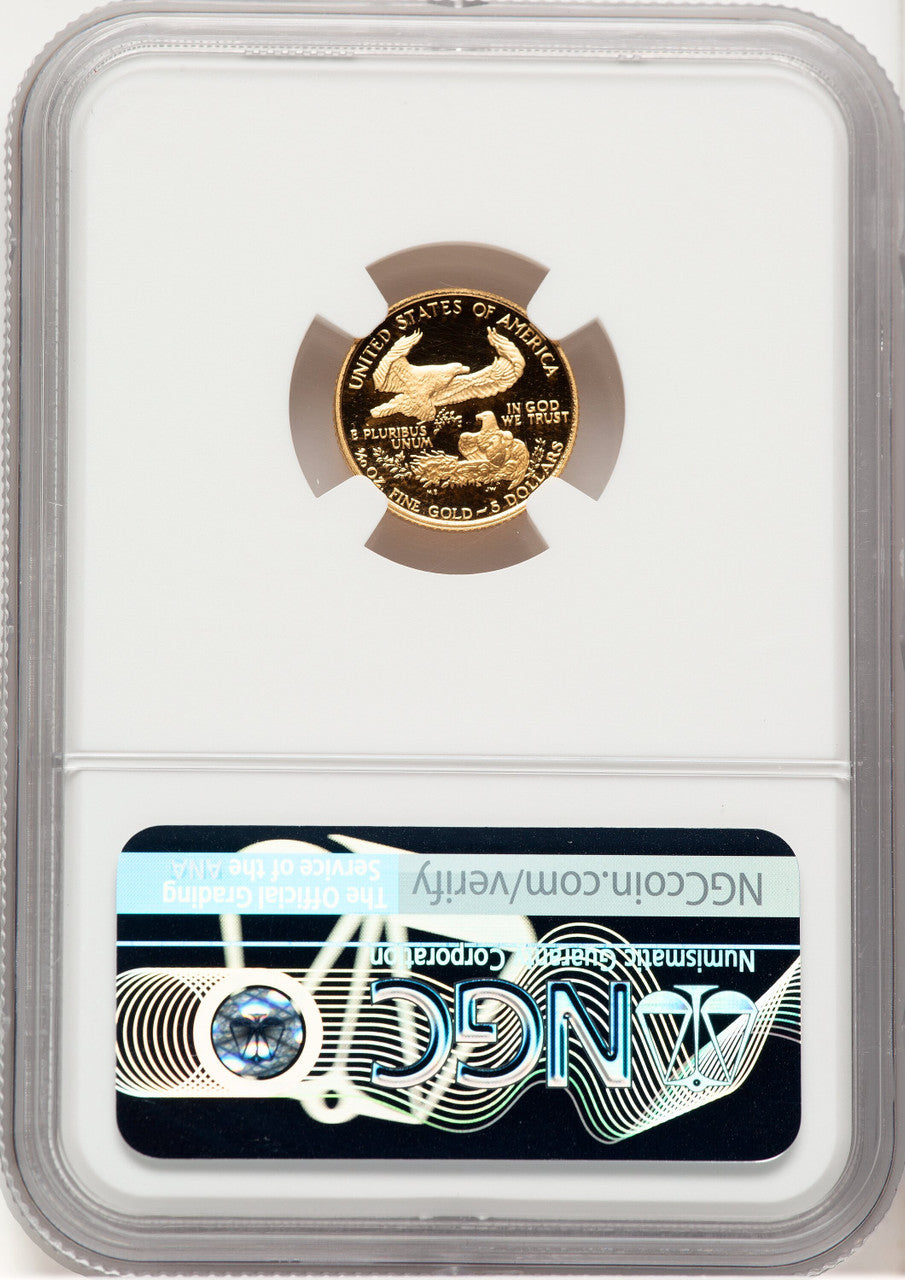1989-P Proof Gold Eagle 1/10 oz NGC MS70 Ed Moy