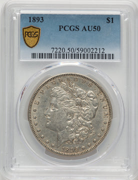 1893 Morgan Dollar PCGS AU50 (778344005)