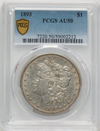 1893 Morgan Dollar PCGS AU50 (778344005)