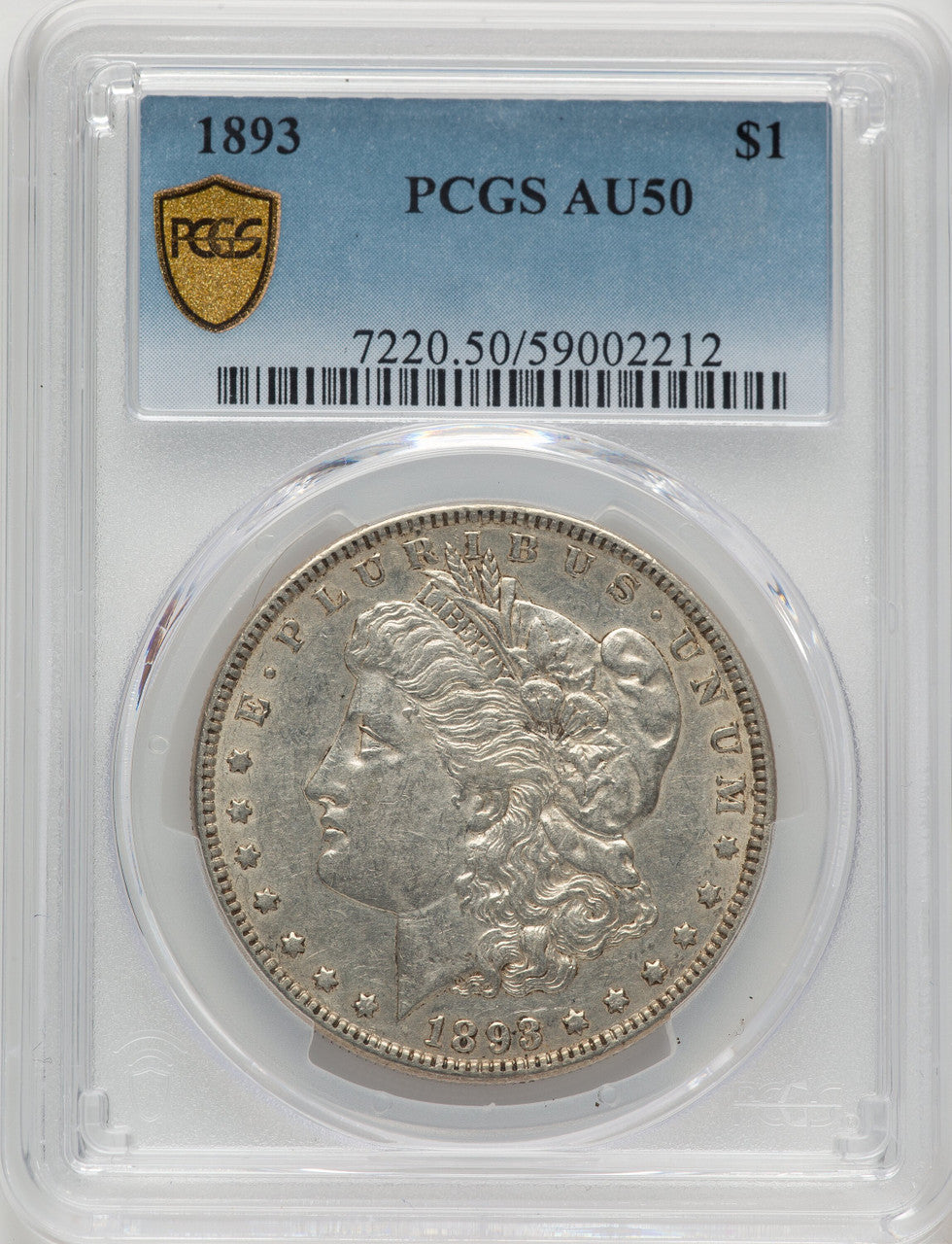1893 Morgan Dollar PCGS AU50 (778344005)