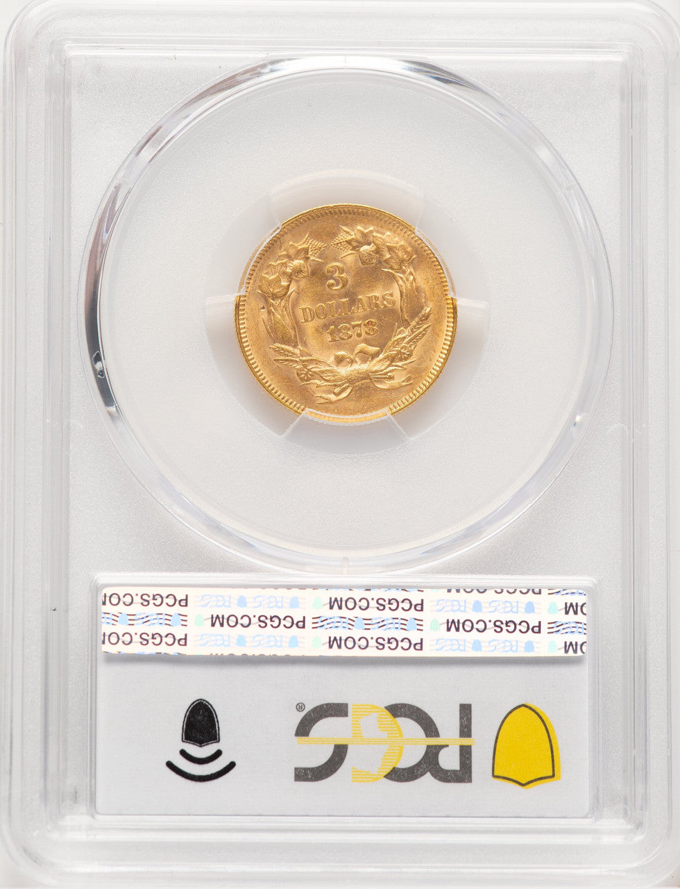1878 $3 Three Dollar Gold Pieces PCGS MS63 (778352003)