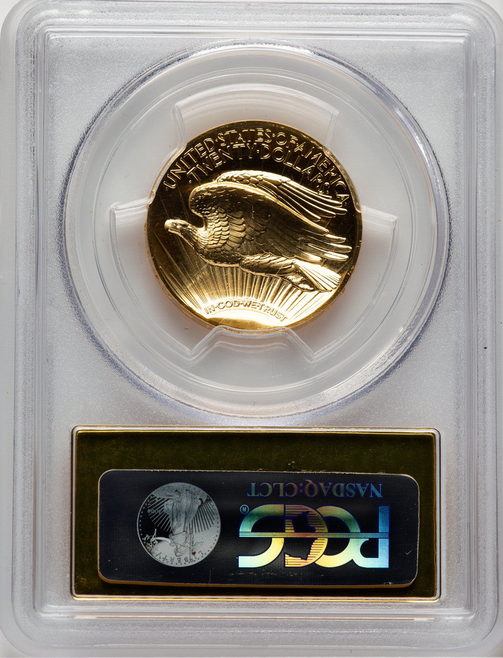 2009 G$20 Ultra High Relief PL Gold Foil PCGS MS70