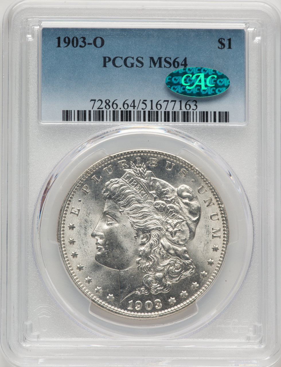 1903-O CAC Morgan Dollar PCGS MS64