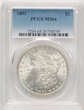 1891 Morgan Dollar PCGS MS64 (778386074)