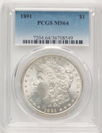 1891 Morgan Dollar PCGS MS64 (778386074)
