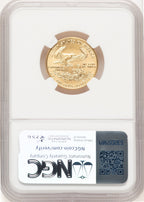 1995 Gold Eagle 1/4 oz Brown Label NGC MS69