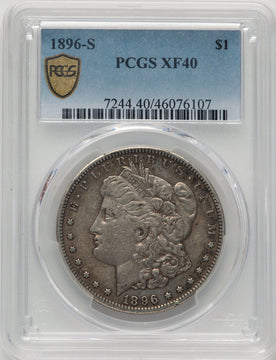 1896-S Morgan Dollar PCGS XF40
