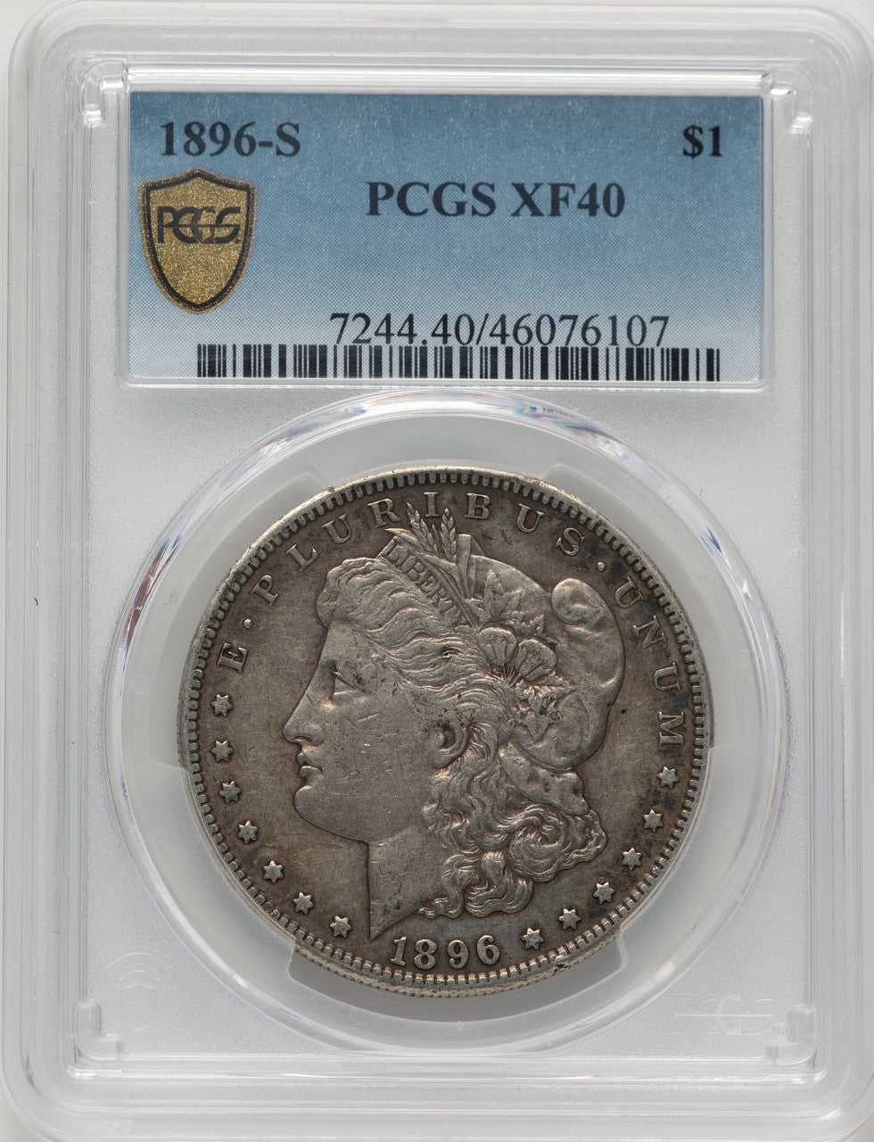 1896-S Morgan Dollar PCGS XF40