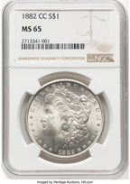 1882-CC Morgan Dollar NGC MS65