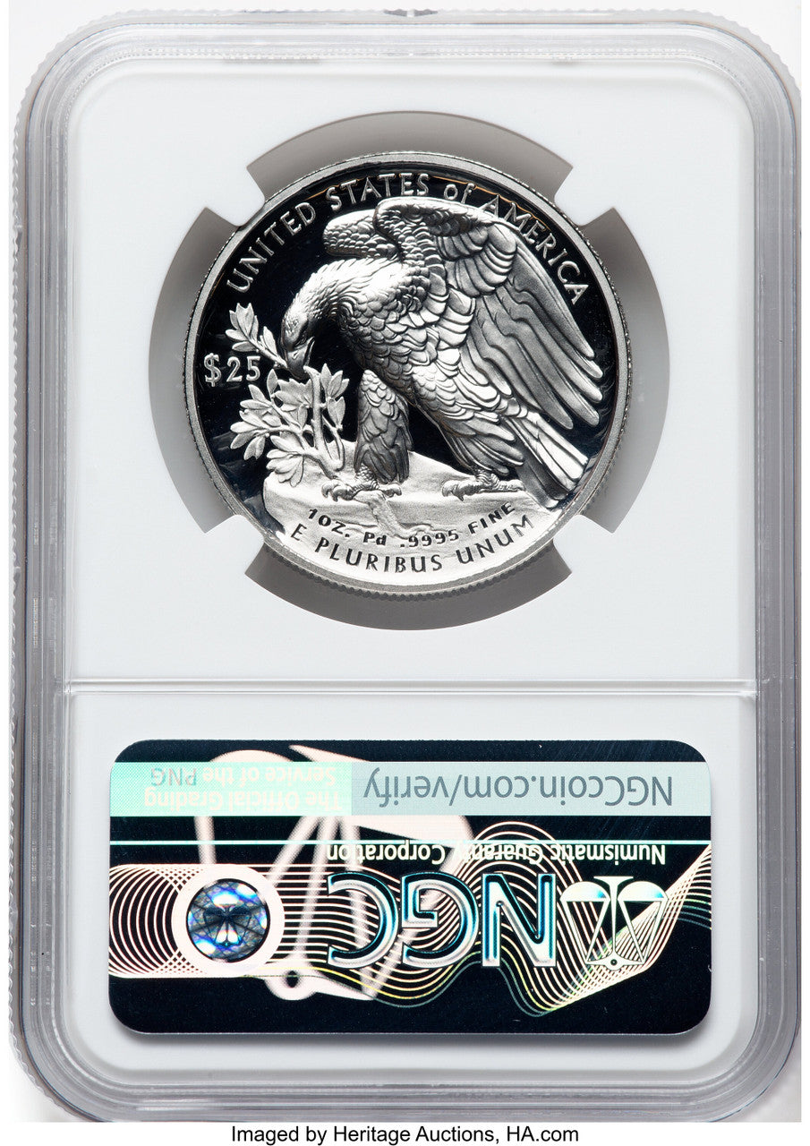 2021-W Palladium Eagle 1 oz FDI Mike Castle NGC PF70 (778428056)
