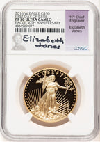 2016-W Proof Gold Eagle 1 oz FDI Elizabeth Jones NGC PF70