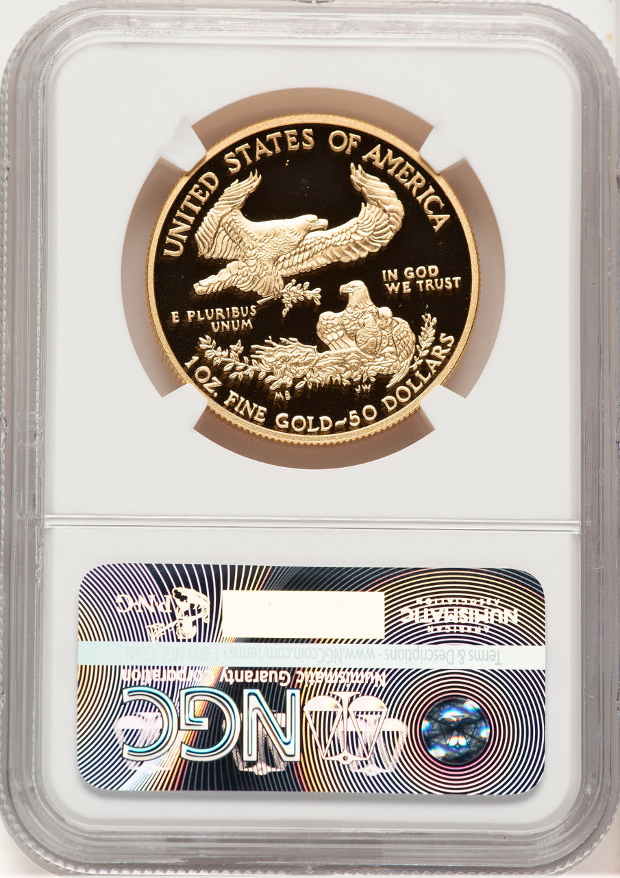 2016-W Proof Gold Eagle 1 oz FDI Elizabeth Jones NGC PF70