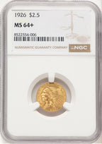 1926 $2.50 Indian Quarter Eagle NGC MS64+