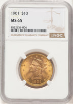 1901 $10 Liberty Eagle NGC MS65 (778531027)