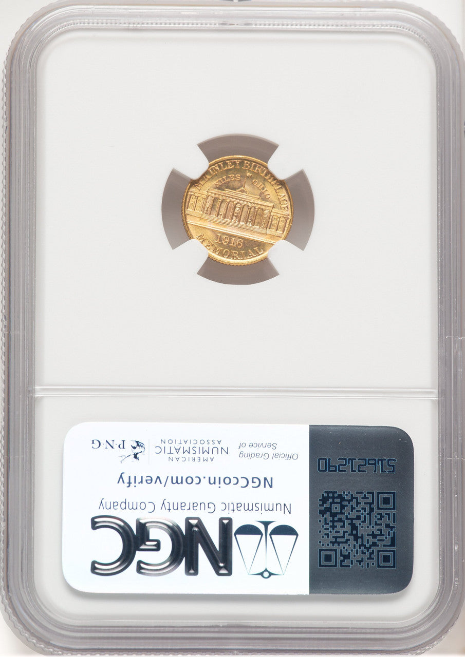 1916 G$1 McKinley Commemorative Gold NGC MS66 (778548001)