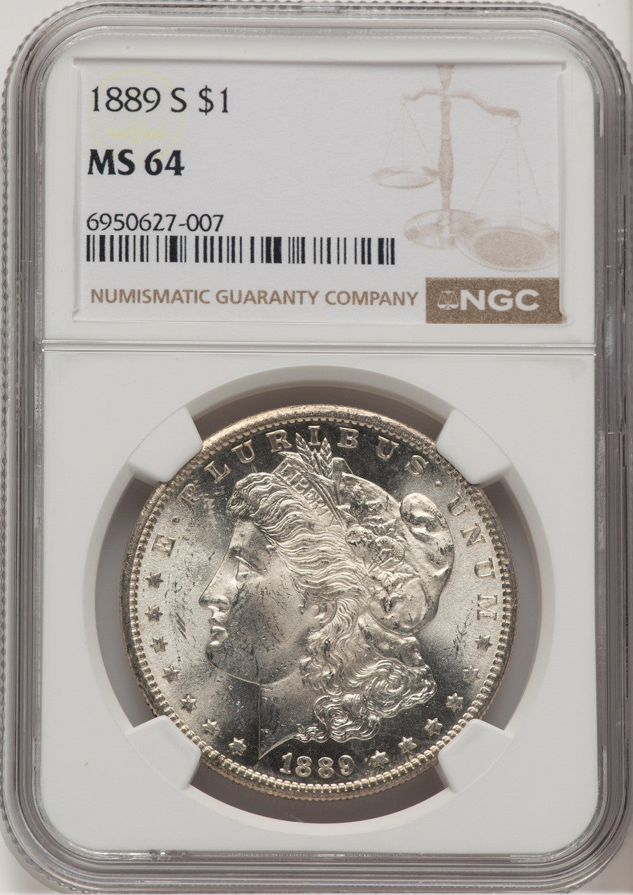 1889-S Morgan Dollar NGC MS64 (778560022)