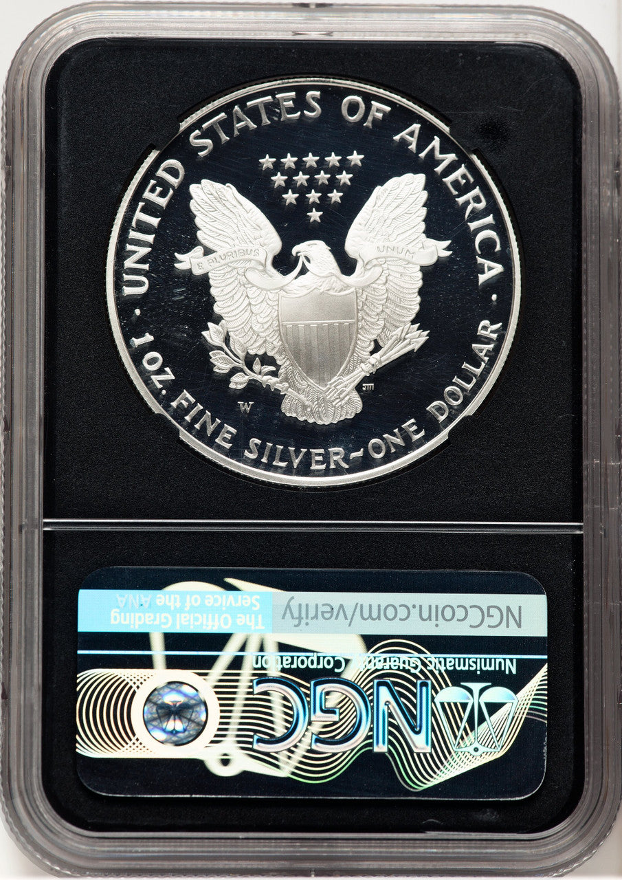 1995-W Proof Silver Eagle 1 oz Anna Cabral NGC PF70