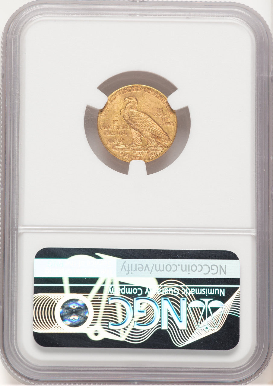 1914 $2.50 CAC Brown Label Indian Quarter Eagle NGC MS62