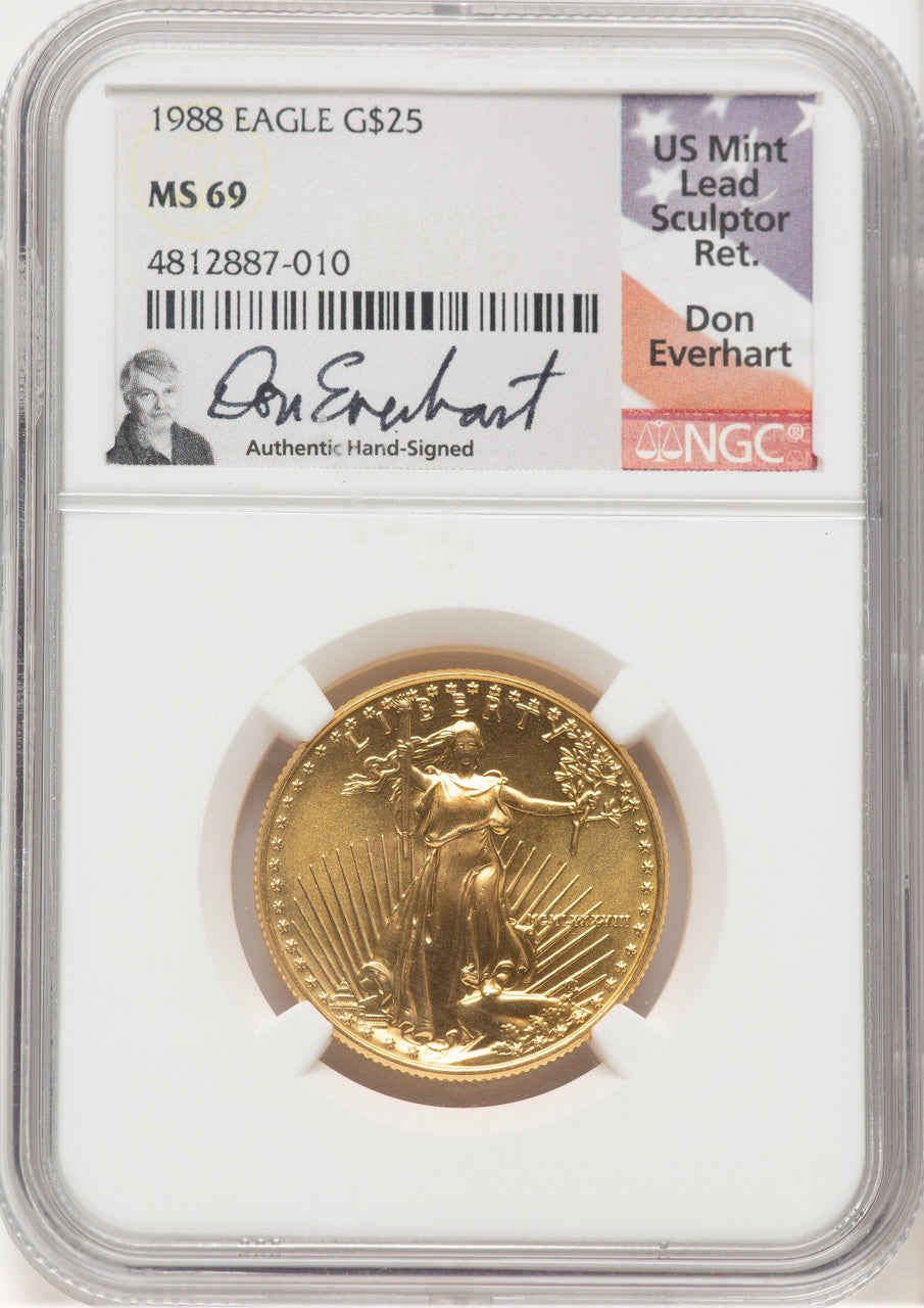 1988 Gold Eagle 1/2 oz Don Everhart NGC MS69