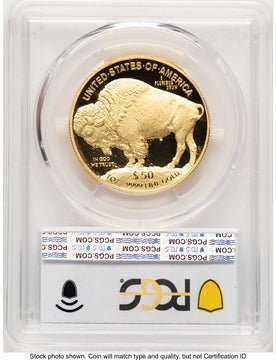 2014-W Proof Gold Buffalo 1 oz Blue Gradient PCGS PR70