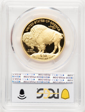 2016-W Proof Gold Buffalo 1 oz Blue Gradient PCGS MS70