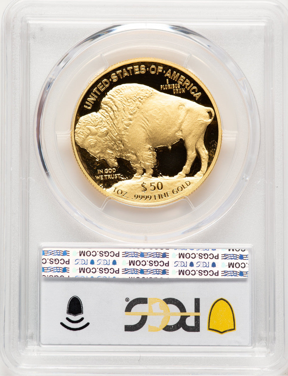 2018-W Proof Gold Buffalo 1 oz Blue Gradient PCGS PR70